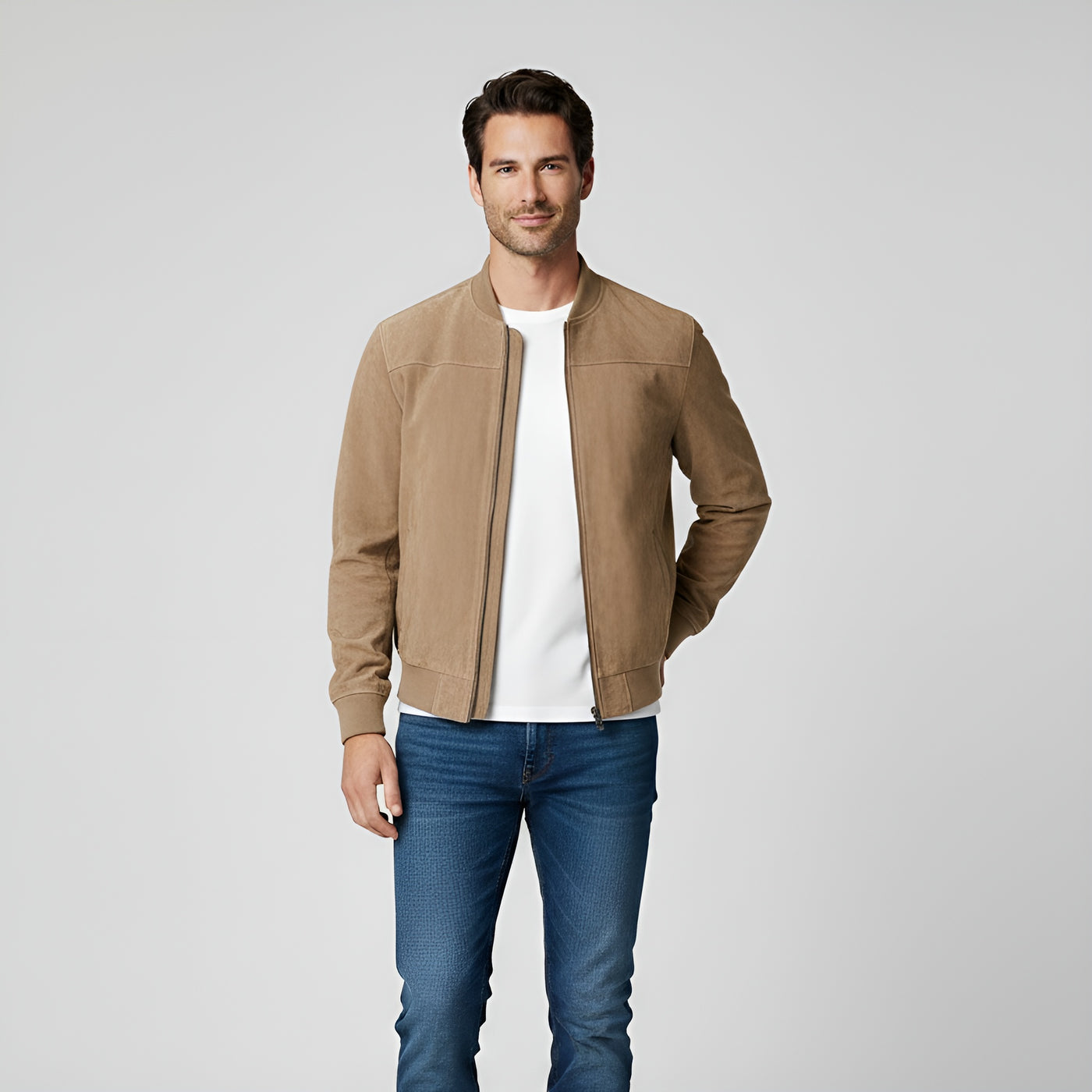 Hugo™ | Veste en Suède Véritable