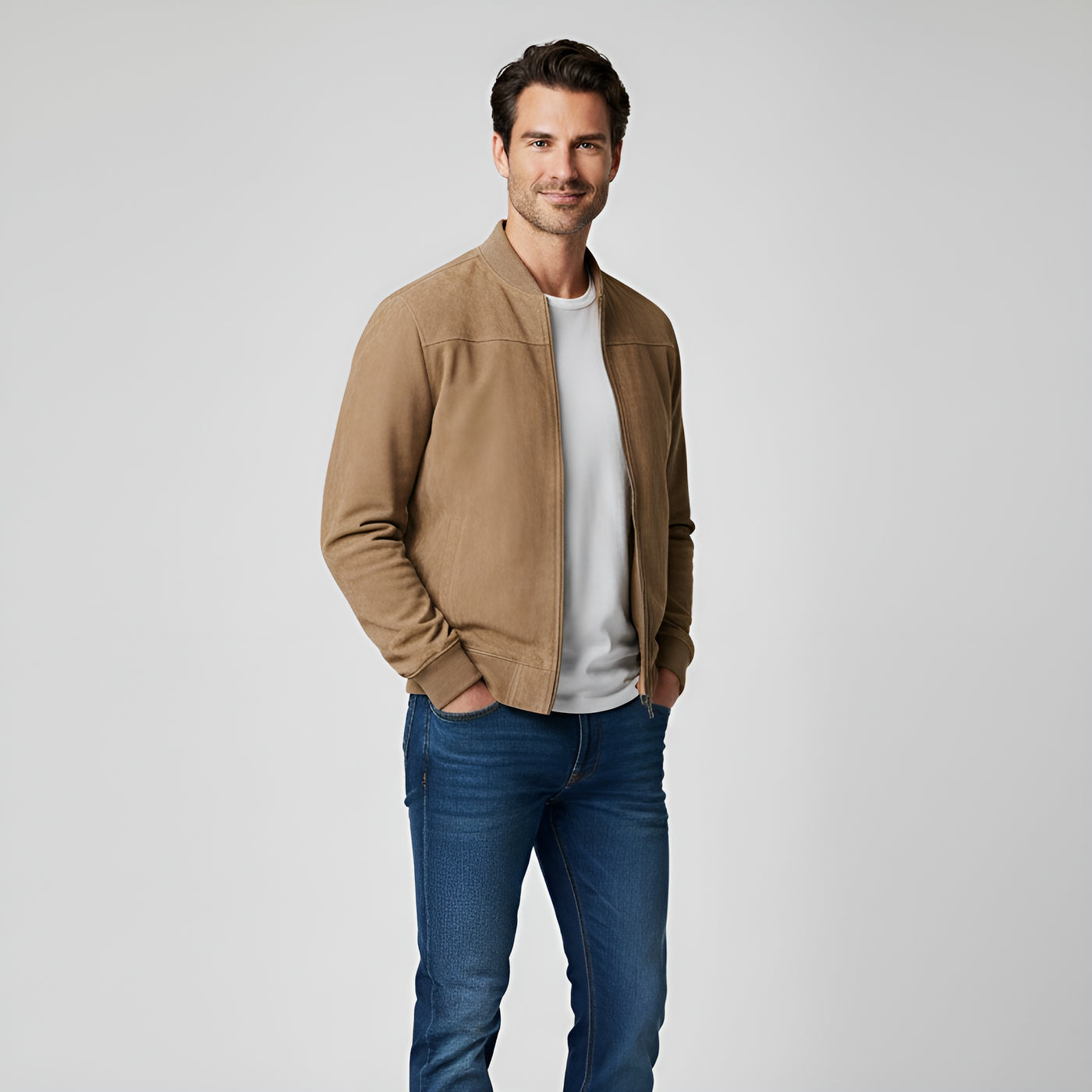 Hugo™ | Veste en Suède Véritable
