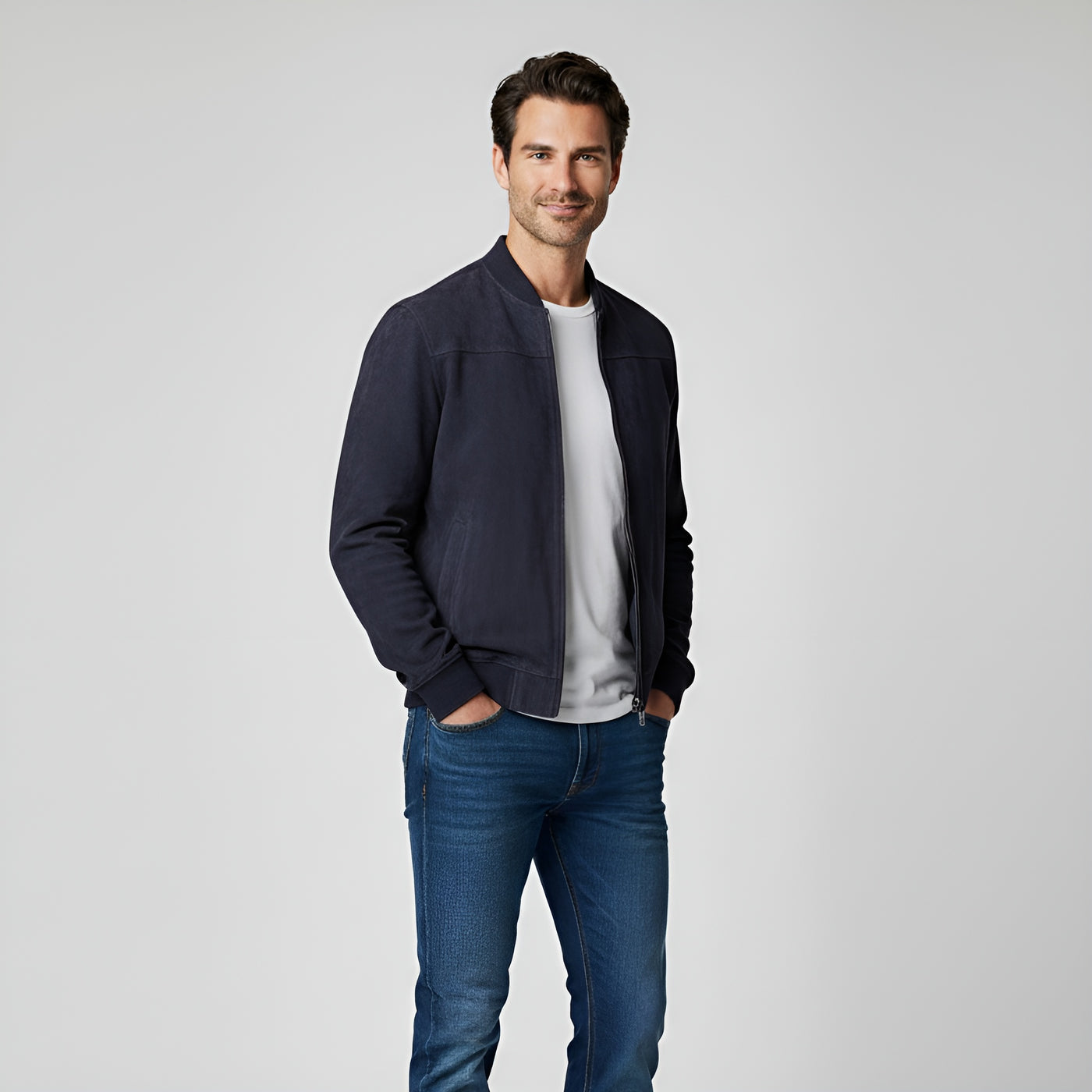 Hugo™ | Veste en Suède Véritable