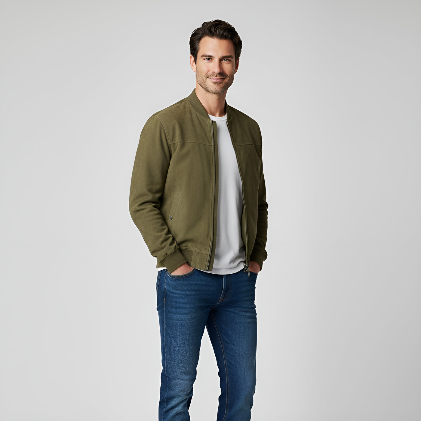 Hugo™ | Veste en Suède Véritable