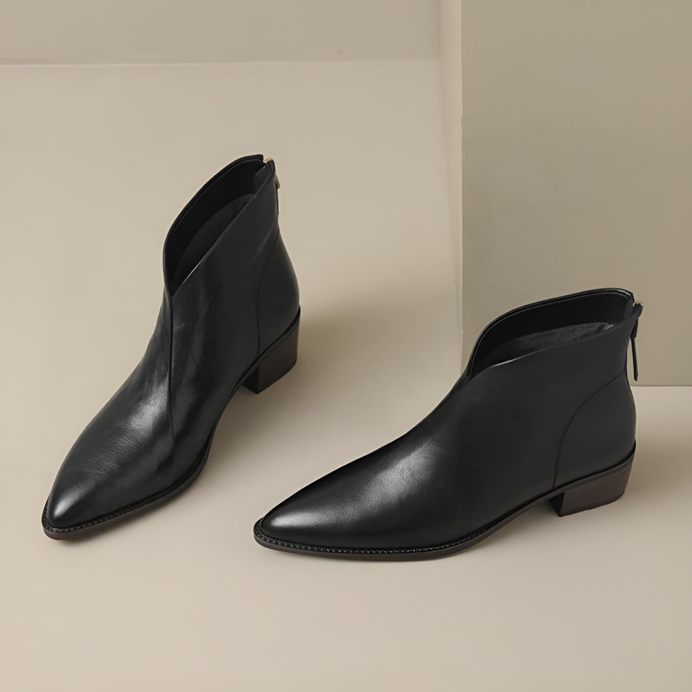 Aurélie™ | Bottines de Luxe à Talon Bas Élégant